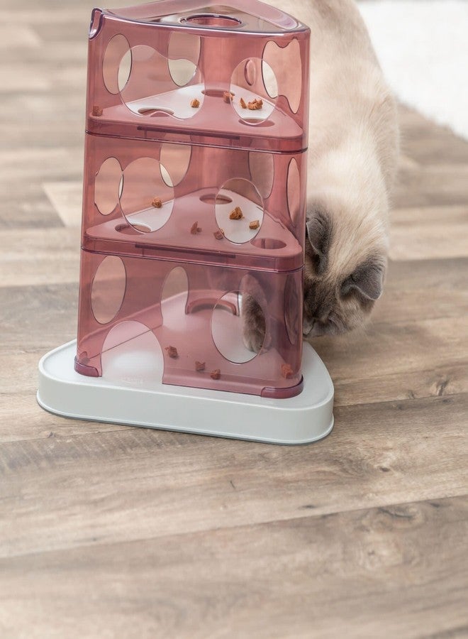 تريكسي لعبة برج الجبن التفاعلية للقطط من تريكسي، ألعاب إثراء للقطط المنزلية، لعبة ألغاز تفاعلية مع مكافآت وتحفيز ذهني، بنكهة التوت - Image 5